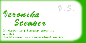 veronika stemper business card